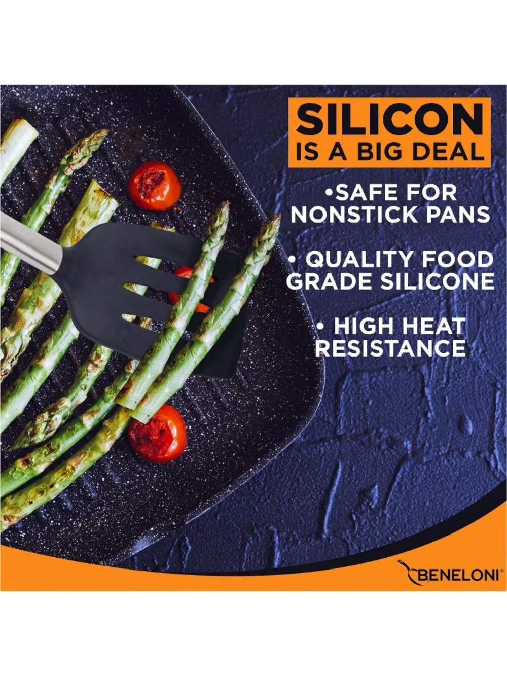 Premium Silicone Kitchen Utensil Set - Nonstick Cooking Tools, Tongs, Spoons
